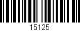 Código de barras (EAN, GTIN, SKU, ISBN): '15125'