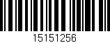 Código de barras (EAN, GTIN, SKU, ISBN): '15151256'