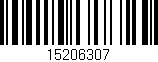 Código de barras (EAN, GTIN, SKU, ISBN): '15206307'