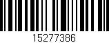 Código de barras (EAN, GTIN, SKU, ISBN): '15277386'