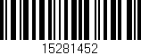 Código de barras (EAN, GTIN, SKU, ISBN): '15281452'