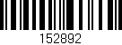 Código de barras (EAN, GTIN, SKU, ISBN): '152892'