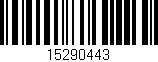 Código de barras (EAN, GTIN, SKU, ISBN): '15290443'