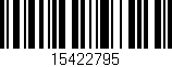 Código de barras (EAN, GTIN, SKU, ISBN): '15422795'