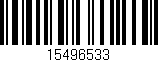 Código de barras (EAN, GTIN, SKU, ISBN): '15496533'