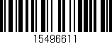 Código de barras (EAN, GTIN, SKU, ISBN): '15496611'