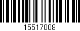 Código de barras (EAN, GTIN, SKU, ISBN): '15517008'