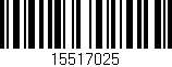 Código de barras (EAN, GTIN, SKU, ISBN): '15517025'