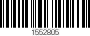 Código de barras (EAN, GTIN, SKU, ISBN): '1552805'
