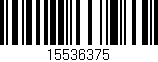 Código de barras (EAN, GTIN, SKU, ISBN): '15536375'