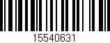 Código de barras (EAN, GTIN, SKU, ISBN): '15540631'