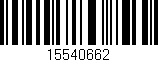 Código de barras (EAN, GTIN, SKU, ISBN): '15540662'
