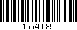 Código de barras (EAN, GTIN, SKU, ISBN): '15540685'