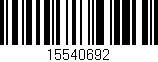 Código de barras (EAN, GTIN, SKU, ISBN): '15540692'