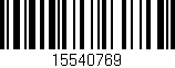 Código de barras (EAN, GTIN, SKU, ISBN): '15540769'
