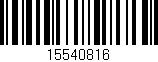 Código de barras (EAN, GTIN, SKU, ISBN): '15540816'