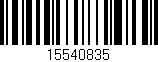 Código de barras (EAN, GTIN, SKU, ISBN): '15540835'