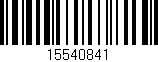 Código de barras (EAN, GTIN, SKU, ISBN): '15540841'