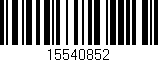 Código de barras (EAN, GTIN, SKU, ISBN): '15540852'