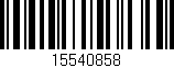 Código de barras (EAN, GTIN, SKU, ISBN): '15540858'