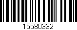 Código de barras (EAN, GTIN, SKU, ISBN): '15580332'