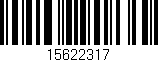 Código de barras (EAN, GTIN, SKU, ISBN): '15622317'