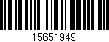 Código de barras (EAN, GTIN, SKU, ISBN): '15651949'