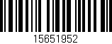 Código de barras (EAN, GTIN, SKU, ISBN): '15651952'
