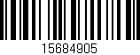 Código de barras (EAN, GTIN, SKU, ISBN): '15684905'