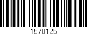 Código de barras (EAN, GTIN, SKU, ISBN): '1570125'