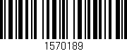 Código de barras (EAN, GTIN, SKU, ISBN): '1570189'