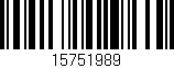 Código de barras (EAN, GTIN, SKU, ISBN): '15751989'