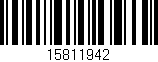 Código de barras (EAN, GTIN, SKU, ISBN): '15811942'