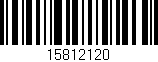 Código de barras (EAN, GTIN, SKU, ISBN): '15812120'
