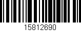 Código de barras (EAN, GTIN, SKU, ISBN): '15812690'