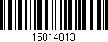 Código de barras (EAN, GTIN, SKU, ISBN): '15814013'