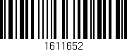 Código de barras (EAN, GTIN, SKU, ISBN): '1611652'