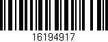 Código de barras (EAN, GTIN, SKU, ISBN): '16194917'