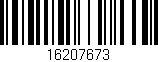 Código de barras (EAN, GTIN, SKU, ISBN): '16207673'