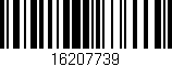 Código de barras (EAN, GTIN, SKU, ISBN): '16207739'