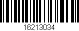 Código de barras (EAN, GTIN, SKU, ISBN): '16213034'