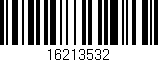 Código de barras (EAN, GTIN, SKU, ISBN): '16213532'