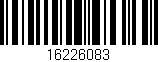 Código de barras (EAN, GTIN, SKU, ISBN): '16226083'