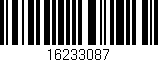 Código de barras (EAN, GTIN, SKU, ISBN): '16233087'