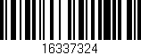 Código de barras (EAN, GTIN, SKU, ISBN): '16337324'