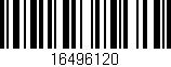 Código de barras (EAN, GTIN, SKU, ISBN): '16496120'