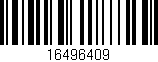 Código de barras (EAN, GTIN, SKU, ISBN): '16496409'