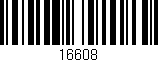 Código de barras (EAN, GTIN, SKU, ISBN): '16608'