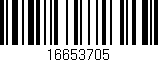 Código de barras (EAN, GTIN, SKU, ISBN): '16653705'