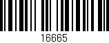 Código de barras (EAN, GTIN, SKU, ISBN): '16665'
